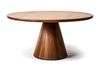 Wooden table furniture modern round.