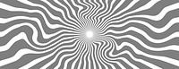 Psychedelic background with swirling gray and white lines. The background has a hypnotic, wavy texture with gray and white colors. Psychedelic pattern background vector. Gray background.