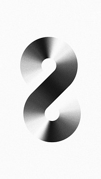 Monochrome abstract metallic swirl mobile wallpaper