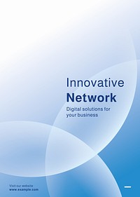 Innovative network poster template vector