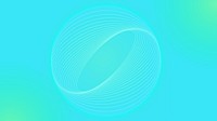 Abstract circle shape in turquoise blue line gradient desktop wallpaper vector. Gradient turquoise blue Digital technology background. Digital Abstract circle turquoise blue gradient desktop wallpaper