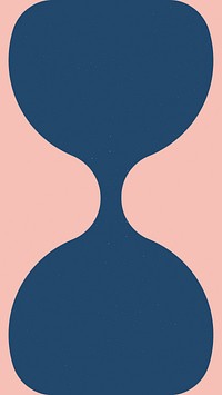 Minimalist abstract hourglass  mobile wallpaper