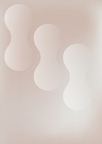 Abstract soft beige shapes background