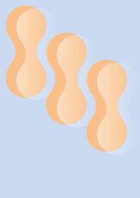 Abstract peanut shapes pattern background