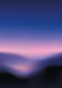 Serene gradient twilight landscape background