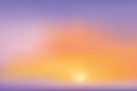 Serene gradient sunset sky background