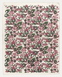 Sheet with overall floral and vine pattern. Original public domain image from The MET. Digitally enhanced by rawpixel.