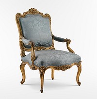 Armchair (fauteuil a la reine). Digitally enhanced by rawpixel.