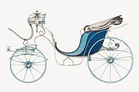 Design for Cabriolet or Victoria, no. 4188. Vintage psd element.