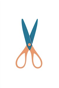 Scissors illustration minimalist design.