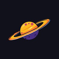 Vector icon alien spaceship illustration vibrant colors.