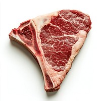 1 piece of real large cuts of raw marbled t bone steak beef meat preparation.