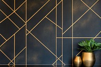 A modern geometric pattern wall design plant.