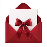 Xmas letter envelope card red.