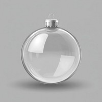 Transparent glass Christmas ball ornament transparent decoration.