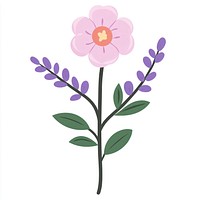 Lavender flower art illustration.