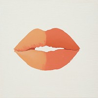 Kiss lip illustration expression outdoors.