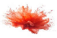 Photo of realistic bloood stain splash red explosion.