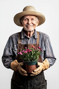 Senior Gardener gardening gardener gloves.