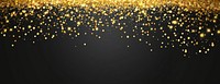 Golden glitter falling confetti elegant design.