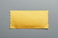 A blank golden ticket paper rectangular stationery.