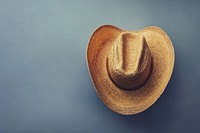 A light brown single cowboy hat isolated accessory clothing.