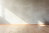 Empty soft gray wall minimalist flooring wooden.