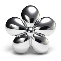 3d solid daisy flower icon contemporary accessories reflective.