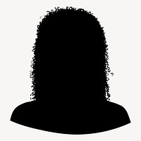 People avatar silhouette portrait outline vector