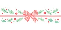 Memphis ribbon christmas garland illustration accessories decorative.