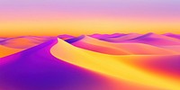 Vibrant desert gradient background colorful scenery sky.