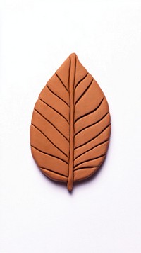 Brown leaf texture clay art.