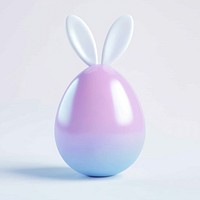 3d easter egg colorful pastel colors.