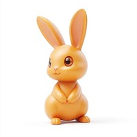 3d easter bunny illustration animal rabbit.