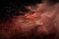 Red color sandstorm art astronomy explosion.