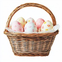 Easter eggs basket celebration decorative decoration.