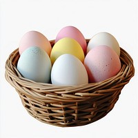 Easter eggs basket colors celebration decoration.