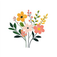 Bunch of flower flowers art illustration.