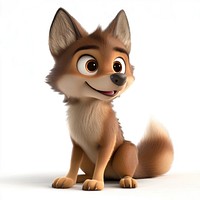 Wolf cartoon animal cute.