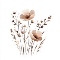 Aesthetic spring flower flowers art illustration.