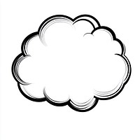 Cloud speech bubble art background simple.