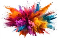 Colorful powder art explosion colorful.