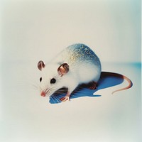 Photography glitter white rat animal rodent electronics.