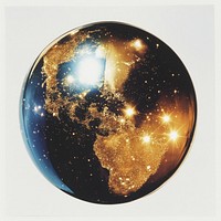 Photography glitter Celestial globe planet space illumination.