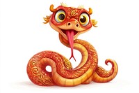 Chinese New Year theme illustration cartoon dragon.