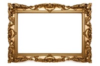 Gold vintage classic frame mockup decorative decoration letterbox.