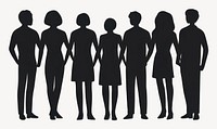 Simple icon people person silhouette vector