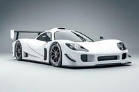 Racing car vehicle modern white.