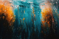 Abstract painting of an underwater art abstract texture.