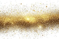 Gold confetti falling glitter gold background.